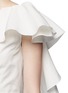 Detail View - Click To Enlarge - LANVIN - Ruffle panel faille sleeveless top
