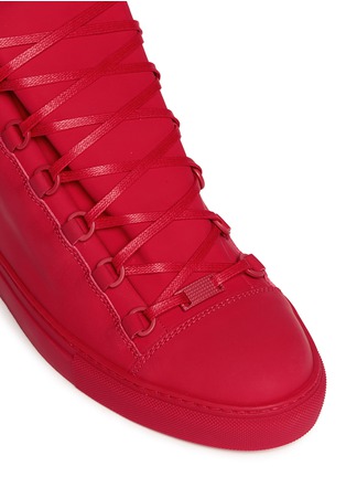 Detail View - Click To Enlarge - BALENCIAGA - Gradient suede leather high top sneakers