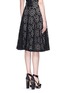 Back View - Click To Enlarge - ALICE & OLIVIA - 'Viviana' floral lasercut flare skirt