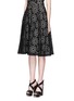 Front View - Click To Enlarge - ALICE & OLIVIA - 'Viviana' floral lasercut flare skirt