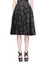 Main View - Click To Enlarge - ALICE & OLIVIA - 'Viviana' floral lasercut flare skirt