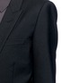 Detail View - Click To Enlarge - SAINT LAURENT - Peaked lapel cotton gabardine jacket