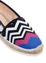 Detail View - Click To Enlarge - NICHOLAS KIRKWOOD - Chevron coated canvas espadrille slip-ons