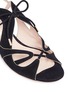 Detail View - Click To Enlarge - NICHOLAS KIRKWOOD - Wavy cutout suede lace-up sandals
