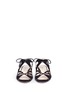 Front View - Click To Enlarge - NICHOLAS KIRKWOOD - Wavy cutout suede lace-up sandals