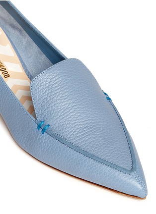 Detail View - Click To Enlarge - NICHOLAS KIRKWOOD - 'Beya Bottalato' metal heel leather skimmer loafers