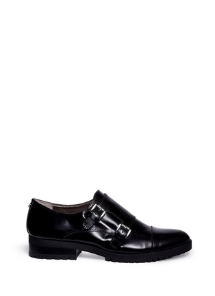 Main View - Click To Enlarge - SAM EDELMAN - 'Melanie' double monk strap leather shoes