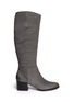 Main View - Click To Enlarge - SAM EDELMAN - 'Joelle' croc embossed suede boots