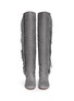 Figure View - Click To Enlarge - SAM EDELMAN - 'Taylan' fringe suede knee high boots