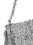 Detail View - Click To Enlarge - PROENZA SCHOULER - 'Extra Small Courier' frayed tweed chain bag