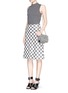 Figure View - Click To Enlarge - PROENZA SCHOULER - 'Extra Small Courier' frayed tweed chain bag