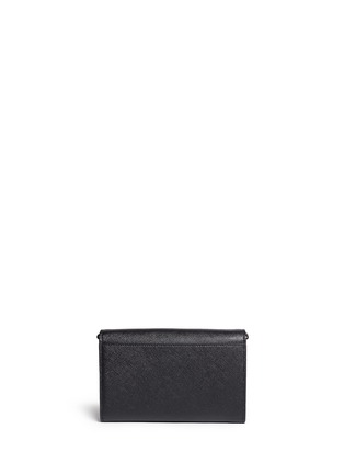 Back View - Click To Enlarge - TORY BURCH - 'Robinson' saffiano leather chain wallet