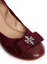 Detail View - Click To Enlarge - TORY BURCH - 'Sedgewick' leather ballet flats