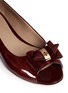 Detail View - Click To Enlarge - TORY BURCH - Bow patent leather peep toe flats