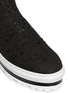 Detail View - Click To Enlarge - MSGM - Guipure lace high top flatform slips-ons