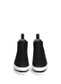 Figure View - Click To Enlarge - MSGM - Guipure lace high top flatform slips-ons