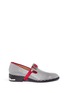 Main View - Click To Enlarge - TOGA SHOES - Check print leather buckle loafers