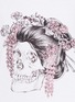Detail View - Click To Enlarge - ALEXANDER MCQUEEN - Geisha skull print T-shirt