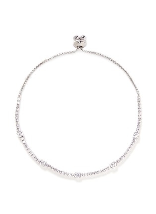 Main View - Click To Enlarge - CARAT* - 'Phoebe' crystal white gold Millennium bracelet