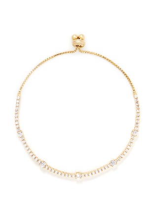 Main View - Click To Enlarge - CARAT* - 'Phoebe' crystal gold Millennium bracelet