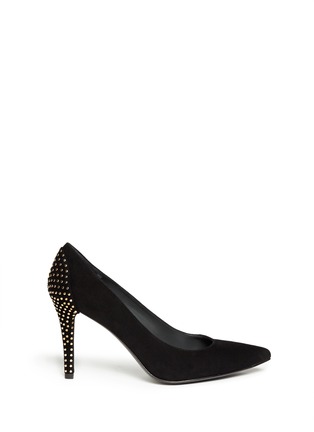 Main View - Click To Enlarge - STUART WEITZMAN - 'Daystuds' suede pumps