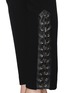 Detail View - Click To Enlarge - EMILIO PUCCI - Leather lace up cuff cropped pants 