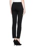 Back View - Click To Enlarge - EMILIO PUCCI - Leather lace up cuff cropped pants 