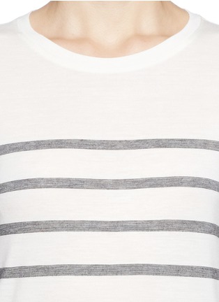 Detail View - Click To Enlarge - VINCE - Stripe jersey T-shirt