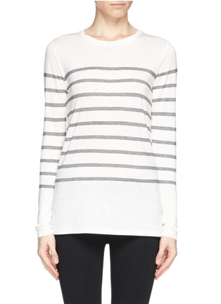 Main View - Click To Enlarge - VINCE - Stripe jersey T-shirt