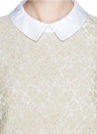 Detail View - Click To Enlarge - TORY BURCH - 'Gabriella' floral lace panel front top