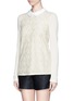 Front View - Click To Enlarge - TORY BURCH - 'Gabriella' floral lace panel front top