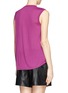 Back View - Click To Enlarge - VINCE - Surplice neckline sleeveless blouse