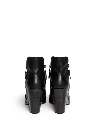 Back View - Click To Enlarge - RAG & BONE - 'Noelle' peep toe leather boots