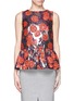 Main View - Click To Enlarge - J.CREW - Collection metallic floral peplum top