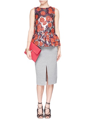 Figure View - Click To Enlarge - J.CREW - Collection metallic floral peplum top
