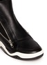 Detail View - Click To Enlarge - ASH - 'Farah' neoprene sock zip leather sneakers