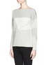 Front View - Click To Enlarge - VINCE - Geometric wool-cashmere sweater
