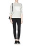 Figure View - Click To Enlarge - VINCE - Geometric wool-cashmere sweater