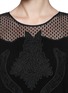 Detail View - Click To Enlarge - DIANE VON FURSTENBERG - Sheer yoke floral lace dress