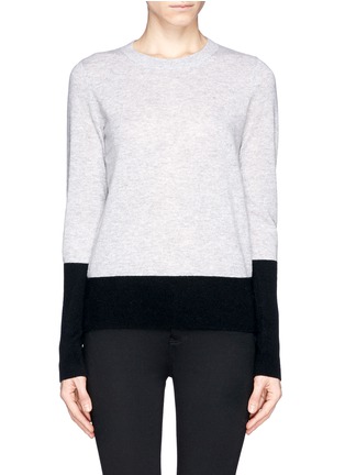 Main View - Click To Enlarge - VINCE - Bicolour cashmere sweater