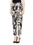 Front View - Click To Enlarge - J.CREW - Collection noir floral pant