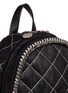 Detail View - Click To Enlarge - STELLA MCCARTNEY - 'Falabella' mini quilted shaggy deer chain backpack