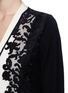 Detail View - Click To Enlarge - TORY BURCH - 'Dixie' damask mesh overlay cardigan