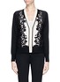 Main View - Click To Enlarge - TORY BURCH - 'Dixie' damask mesh overlay cardigan