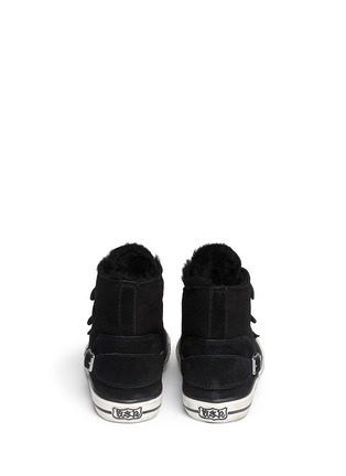 Back View - Click To Enlarge - ASH - 'Virginy' suede shearling sneakers