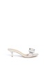 Main View - Click To Enlarge - 73426 - 'Mistico' strass pavé satin bow sandals