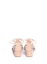 Back View - Click To Enlarge - 73426 - 'Roll 40 Sand' glass crystal lace-up suede sandals