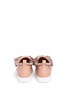 Back View - Click To Enlarge - 73426 - 'Singleg' jewelled collar bow leather sneakers