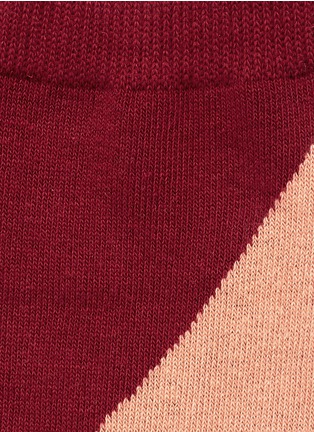 Detail View - Click To Enlarge - HANSEL FROM BASEL - Colour-block crew socks