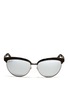 Main View - Click To Enlarge - GUCCI - Brow bar wire-rim sunglasses